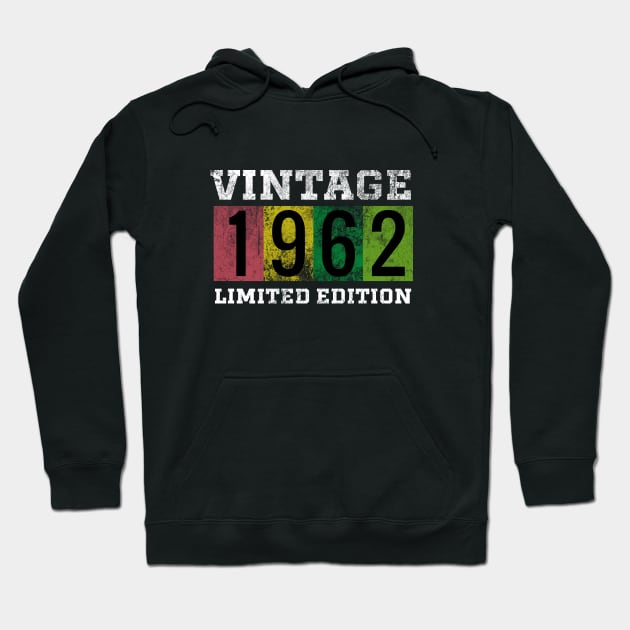 Vintage 1962 Limited Edition Hoodie by procreativefox